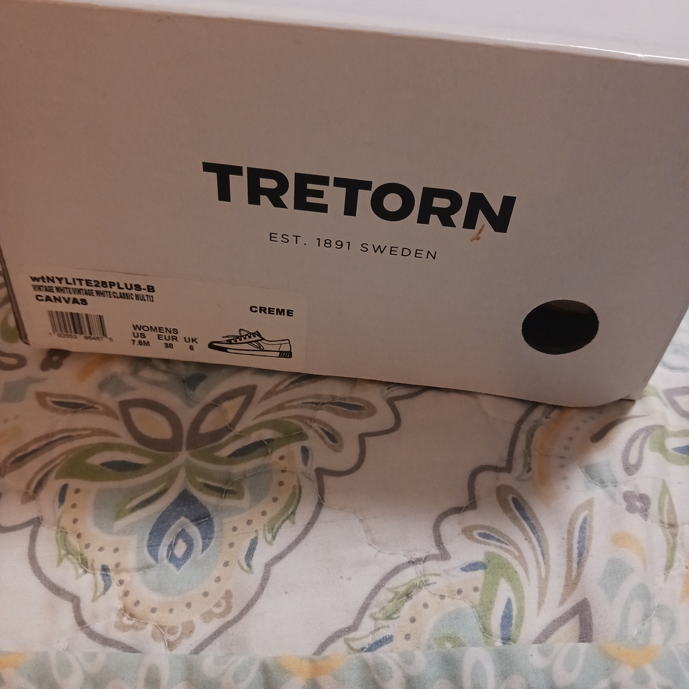 Tretorn White Sneakers with Multicolor Accent - Picture 3 of 3